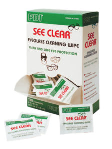 SEE CLEAR PREMOISTENED LENS CLEANING WIPES - 120/box (12/case) - S4873